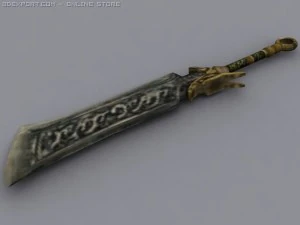 flying dragon sword 3D Model