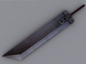 classic buster sword 3D 模型