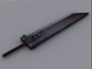 classic buster sword 3D 模型