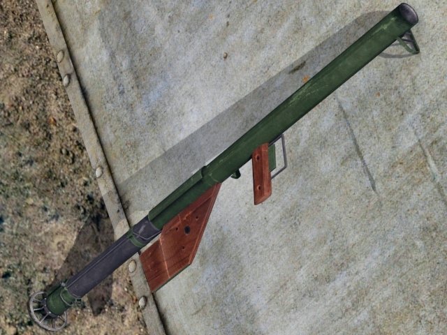 m1a1 bazooka 3Dモデル .c4d .max .obj .3ds .fbx .stl .blend 