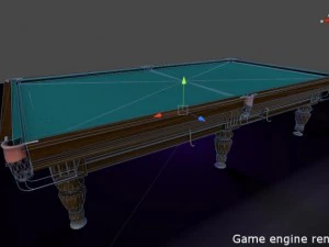 रस बिलियर्ड टेबल 3D मॉडल