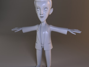 low poly base model boy Modèle 3D