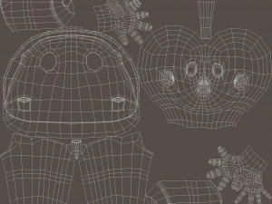 low poly base model boy 3D Model