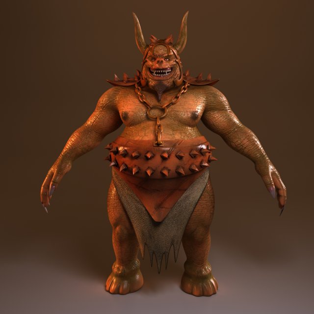 high poly devil model 3D-Modell .c4d .max .obj .3ds .fbx .stl .blend 