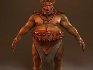 Высокополигональная модель дьявола 3D Модель