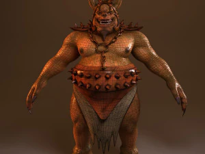 Высокополигональная модель дьявола 3D Модель