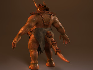 high poly devil model 3D-Modell