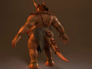 Высокополигональная модель дьявола 3D Модель