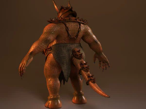 Высокополигональная модель дьявола 3D Модель