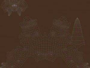 Высокополигональная модель дьявола 3D Модель