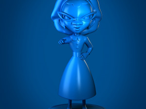 low poly base granny model Modèles 3D en vedette