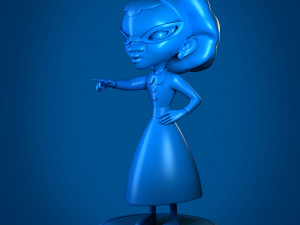 low poly base granny model Model do druku 3D