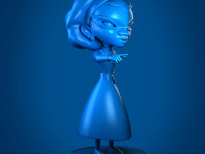 low poly base granny model 3D Print Model