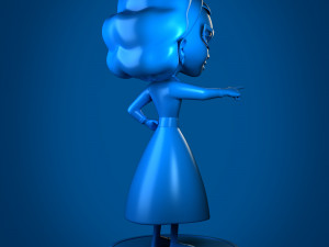 low poly base granny model Model do druku 3D