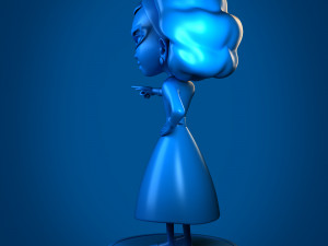 low poly base granny model Model do druku 3D