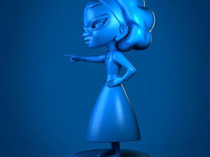 low poly base granny model Model do druku 3D
