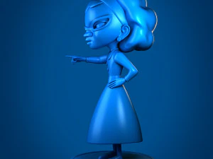 low poly base granny model 3D Print Model