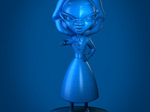 low poly base granny model Model do druku 3D