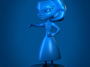 low poly base granny model 3D Print Model