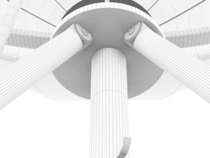 studio light umbrella 3D Model
