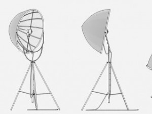 studio light umbrella 3D Model