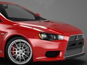 mitsubishi lancer evo x 3Dモデル