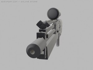 wa2000 3D 模型