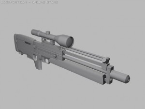 wa2000 3D 模型