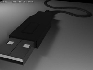 male usb port connector Model 3D