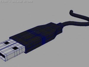 male usb port connector 3D Model