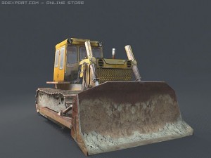 bulldozer chtzt10m Modelo 3D