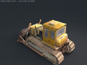 bulldozer chtzt10m Modelo 3D