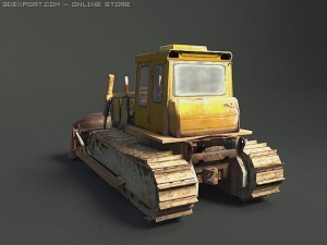 bulldozer chtzt10m Modelo 3D