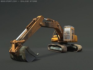 excavator 3D 모델