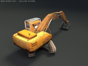 excavator 3D Model