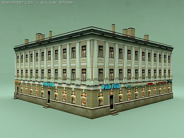 building stpetersburg 3D Model .c4d .max .obj .3ds .fbx .stl .blend