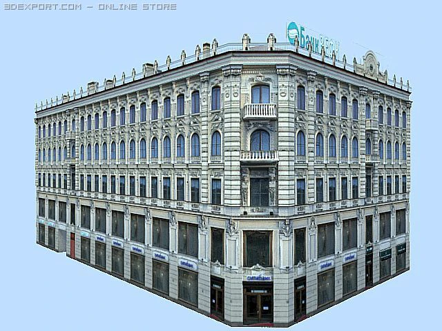building stpetersburg 3D Model .c4d .max .obj .3ds .fbx .stl .blend