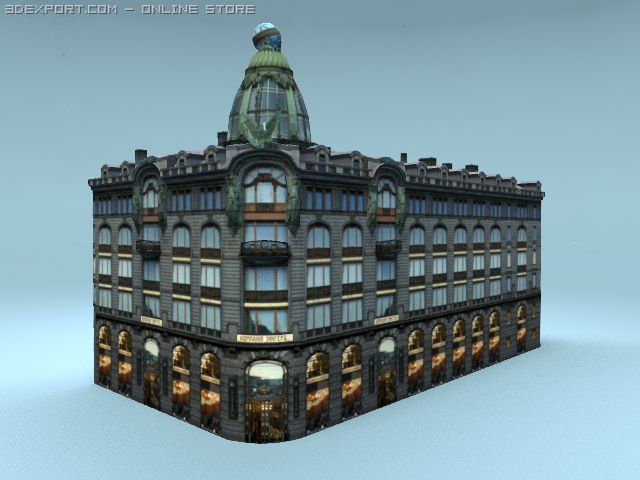 building stpetersburg 3D 모델 .c4d .max .obj .3ds .fbx .stl .blend 