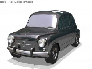 fiat 600 1968fitito 3D Modell
