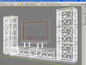 tvstand from tonincasa fabric 3D मॉडल