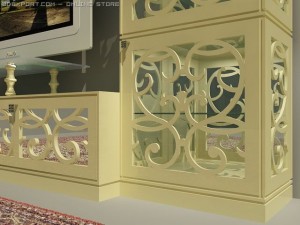 tvstand from tonincasa fabric 3D मॉडल
