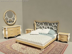 bedroom suite from mobilfresno fabric 3D Модель