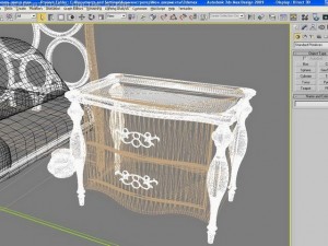 bedroom suite from mobilfresno fabric 3D Model