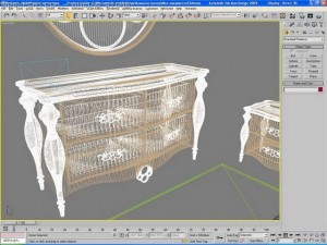 bedroom suite from mobilfresno fabric 3D Model