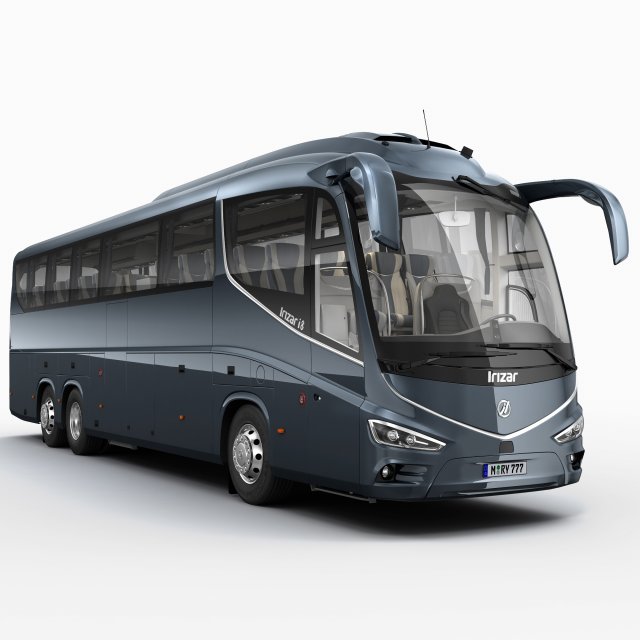 irizar i8 with interior Model 3D .c4d .max .obj .3ds .fbx .stl .blend 