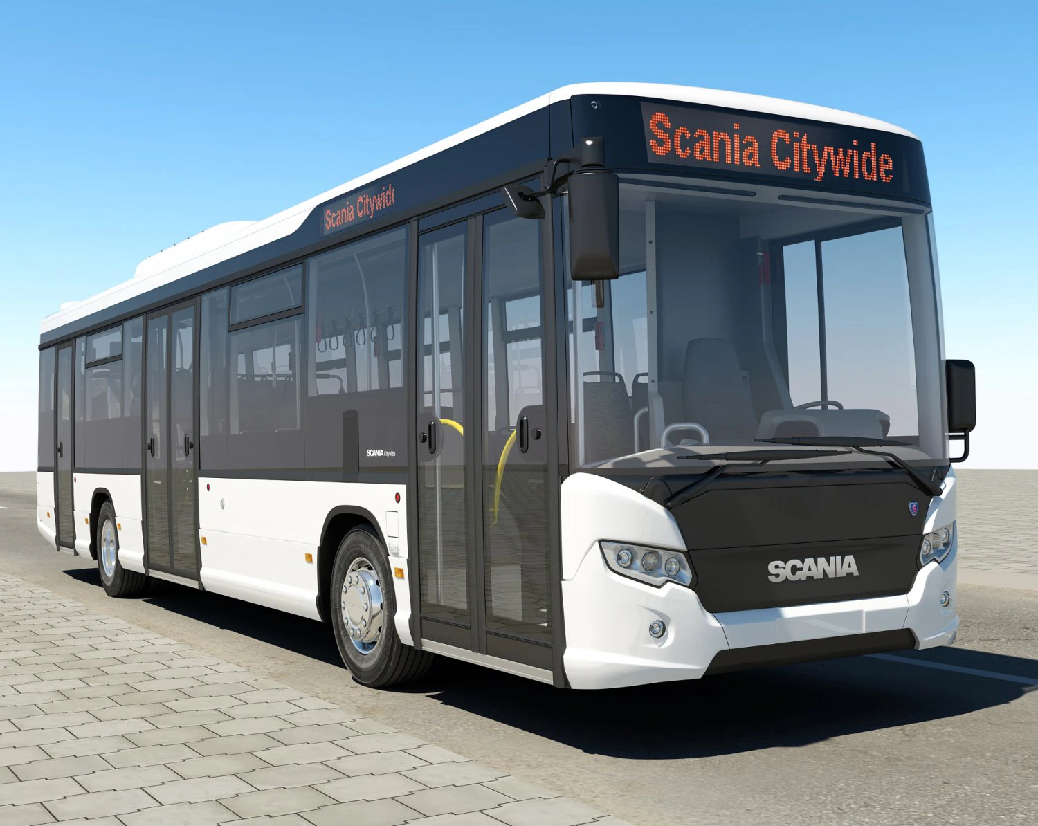bus citywide le 2011 3D Model .c4d .max .obj .3ds .fbx .stl .blend