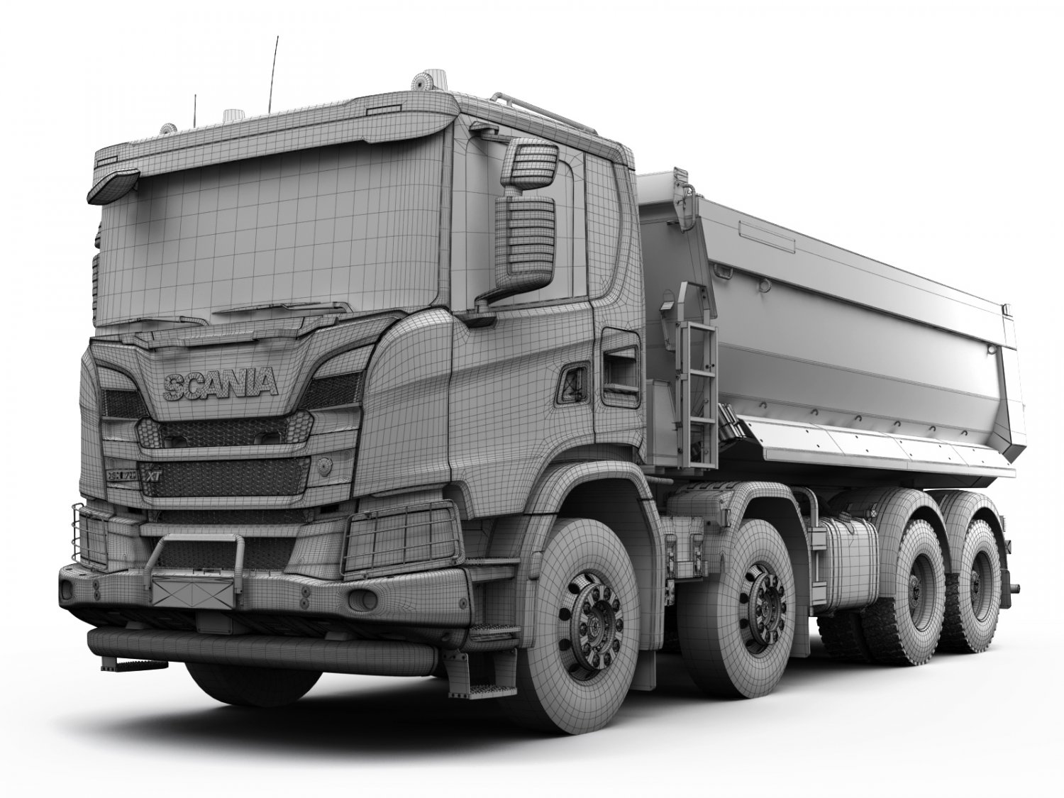 Volvo FMX 500 8x4 Billencs Dump Truck 3D Model in Truck 3DExport