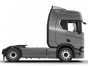 truck r 500 with trailer 3D Model