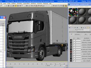 truck r 500 with trailer 3D Model