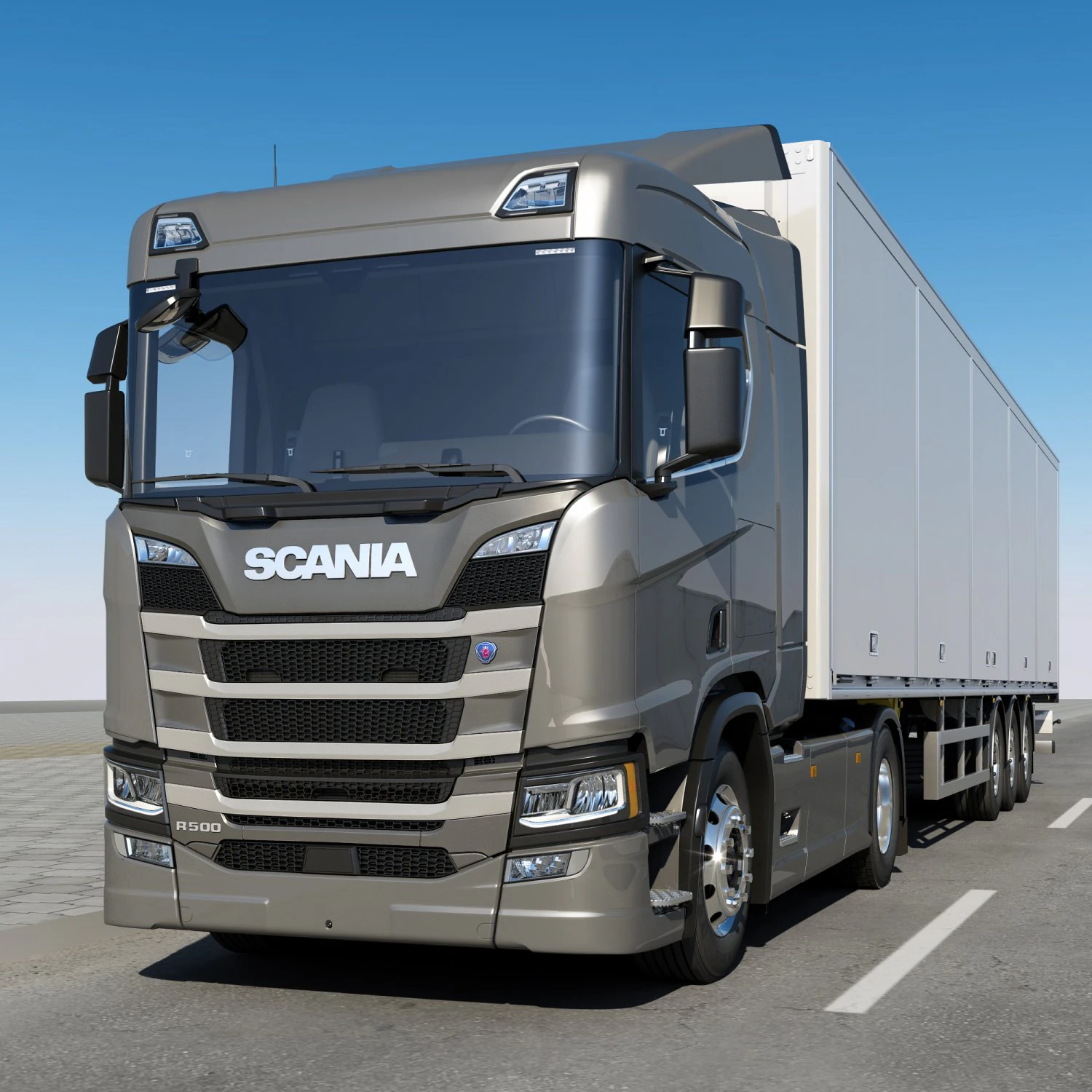 truck r 500 normal 3D Model .c4d .max .obj .3ds .fbx .stl .blend 